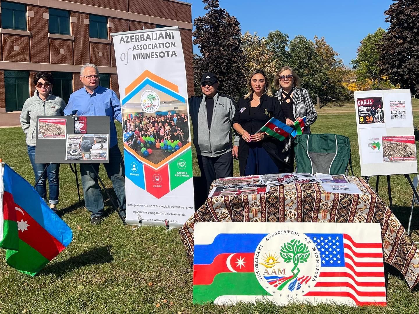 An exhibition-action was held in Minneapolis–Saint Paul, US