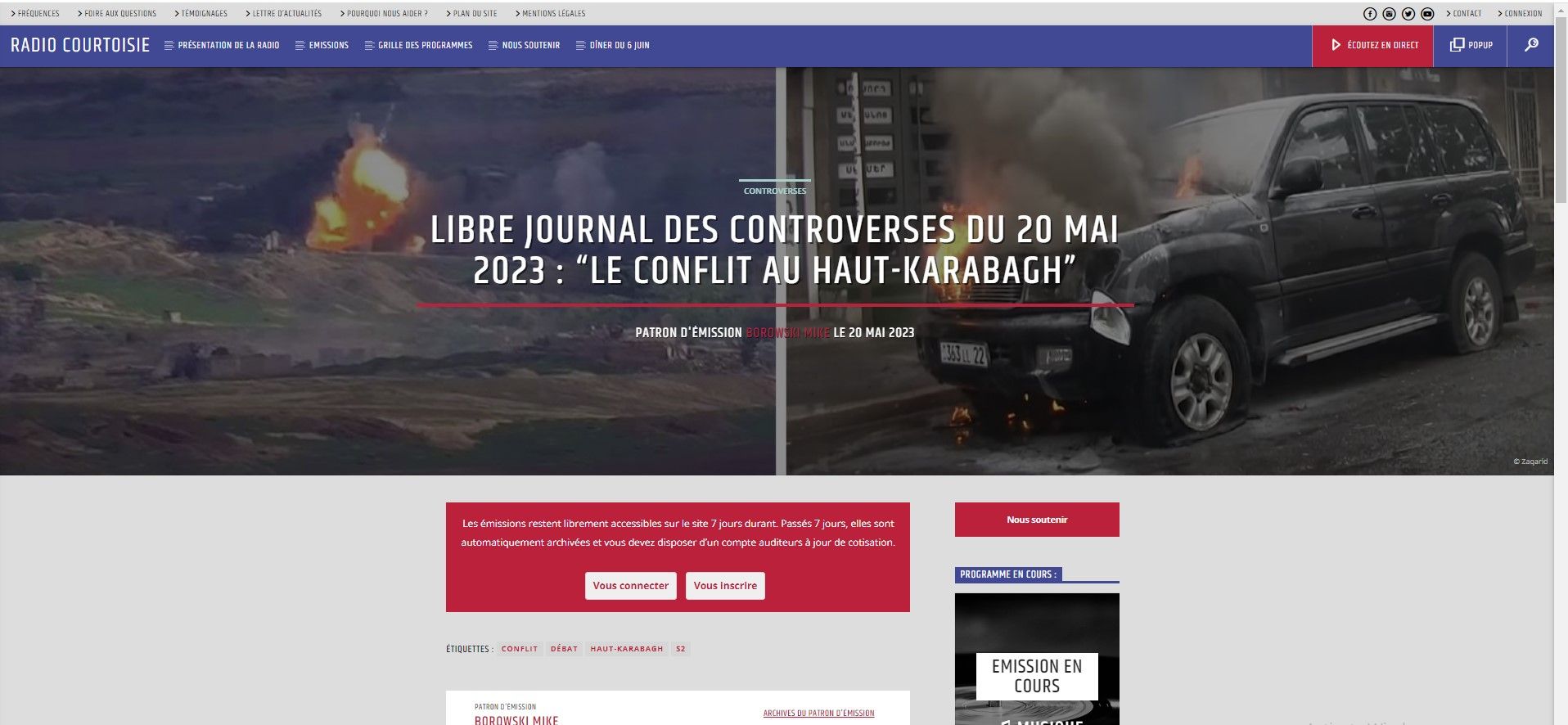 Azərbaycanlı hüquqşünas Fransa radiosunda debata çıxdığı erməni jurnalistinin iddialarını alt-üst edib 