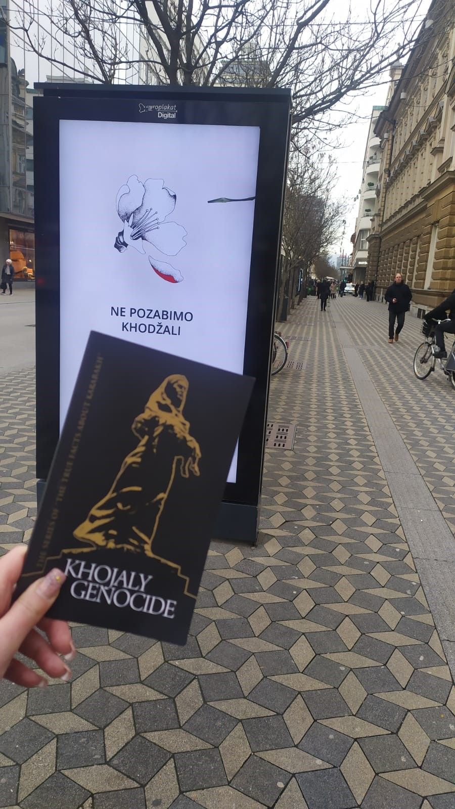 На улицах Любляны проведена просветительская акция в связи с Ходжалинским геноцидом 
