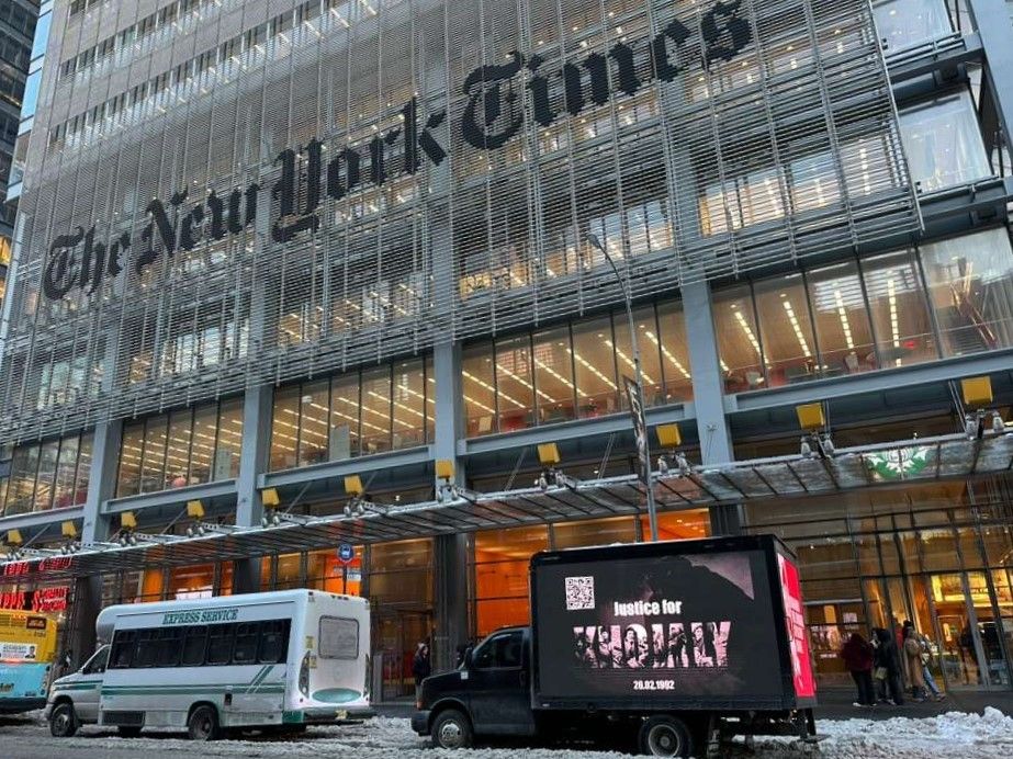 В Нью-Йорке прошла акция в связи с Ходжалинским геноцидом