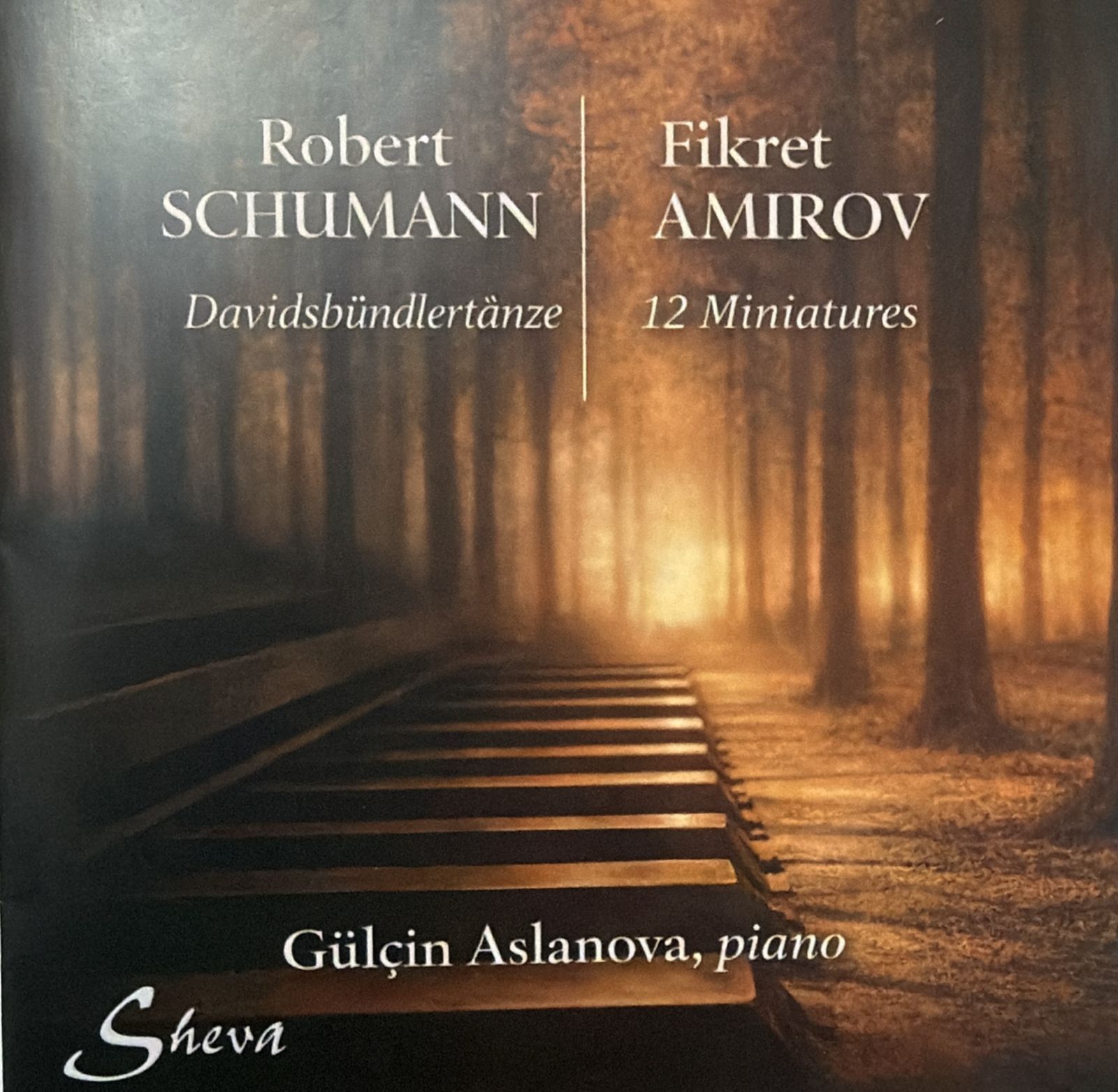 A collection of Azerbaijani and European fortepiano music on a single disc
