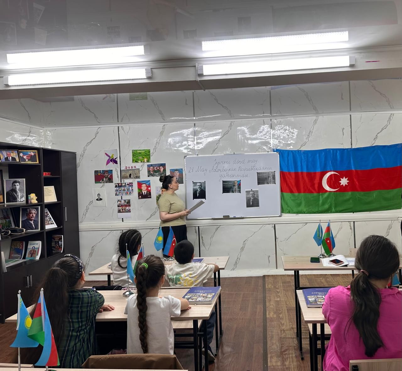 Şimkənddə 28 May – Müstəqillik Gününə həsr olunan açıq dərs keçirilib