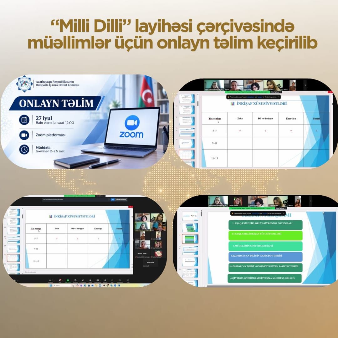 Həftəsonu Azərbaycan məktəblərinin müəllimləri üçün təlim keçirilib