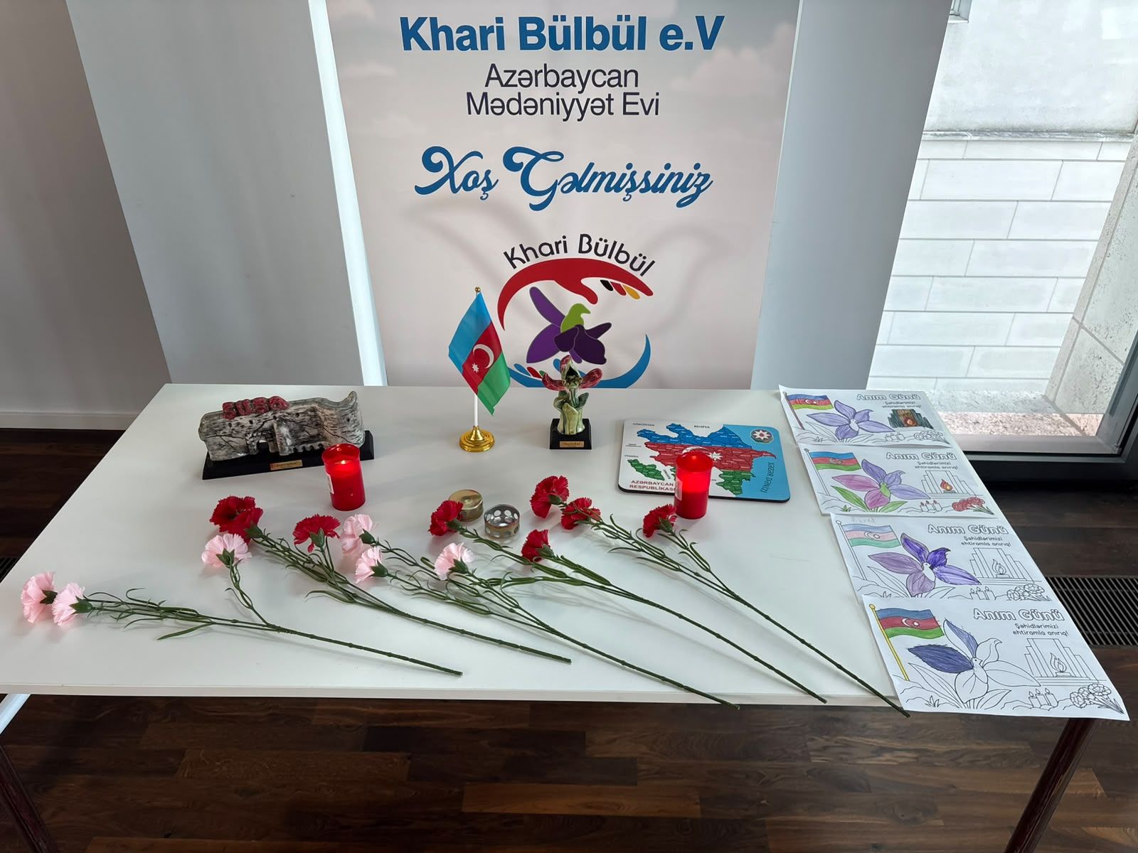 Xarı-Bülbül Azərbaycan Mədəniyyət Evində şəhidlərimizin xatirəsi anılıb