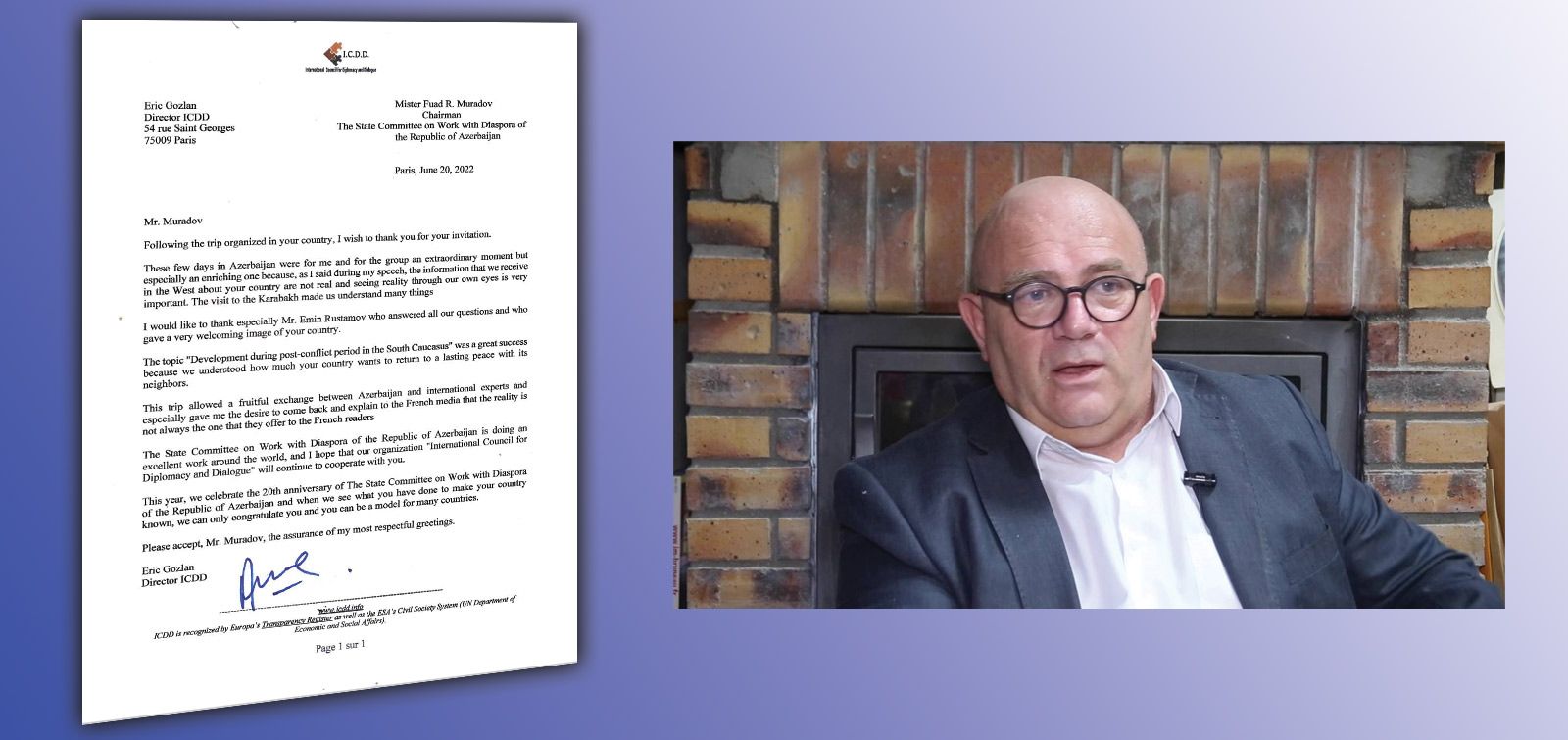 Fransalı ekspert Dövlət Komitəsinin fəaliyyətini bir çox ölkələr üçün nümunə adlandırıb