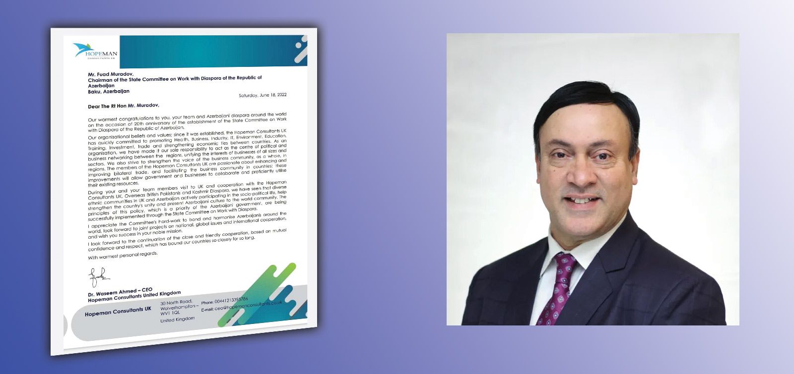 “Hopeman Consultants UK” şirkətinin rəhbərliyi Dövlət Komitəsinin fəaliyyətini yüksək qiymətləndirib